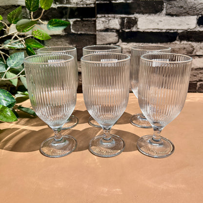 Delisoga® 6-piece 340ml Transparent Vine Glass Drinking Glasses – For Home & Dining Imperial - K325B