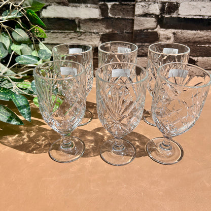 Delisoga® 6-piece 340ml Transparent Vine Glass Drinking Glasses – For Home & Dining Imperial - K325C