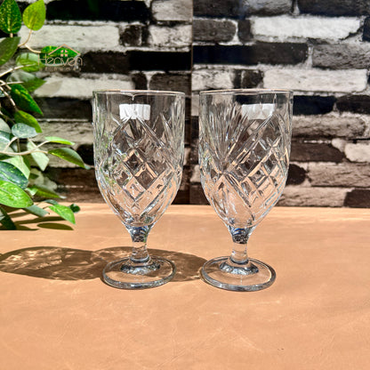Delisoga® 6-piece 340ml Transparent Vine Glass Drinking Glasses – For Home & Dining Imperial - K325C
