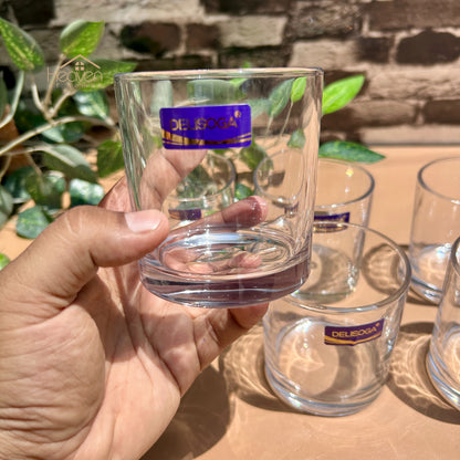 Delisoga® 6-piece Transparent Drinking Glasses – For Home & Dining 340 ml - 82089