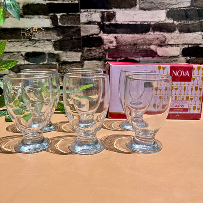 Nova® 6-piece Transparent Drinking Glasses – For Home & Dining Capri
