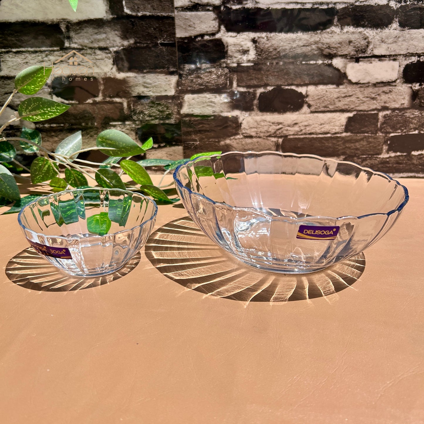 Delisoga® 7 Pieces Vintage Style Fruit Serving Set – 6 Small and 1 Large Bowl