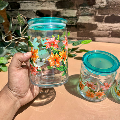 Heaven® Set of 3 Glass Storage Jars with Airtight Lids | Kitchen & Pantry Containers