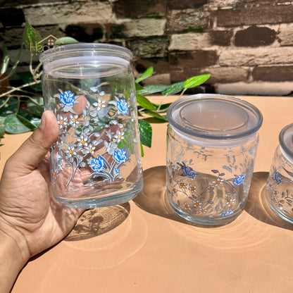 Heaven® Set of 3 Glass Storage Jars with Airtight Lids | Kitchen & Pantry Containers