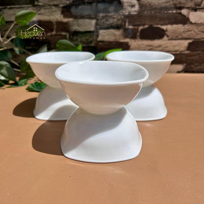 Opal® Set of 6 Marble Fruit Bowls | Premium Serving Bowls for Fruits, Desserts & Snacks 4 Inches
