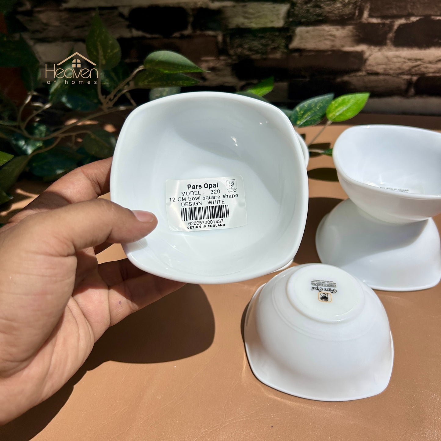 Opal® Set of 6 Marble Fruit Bowls | Premium Serving Bowls for Fruits, Desserts & Snacks 4 Inches