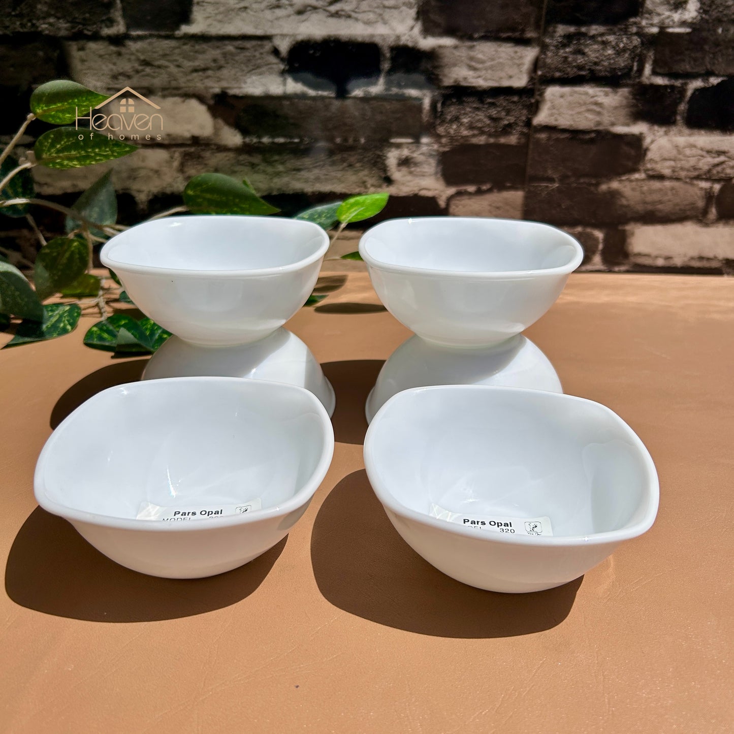Opal® Set of 6 Marble Fruit Bowls | Premium Serving Bowls for Fruits, Desserts & Snacks 4 Inches