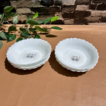 Opal® Set of 6 Marble 7-Inch Deep Plates | Premium Dinner & Serving Plates