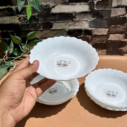 Opal® Set of 6 Marble 7-Inch Deep Plates | Premium Dinner & Serving Plates