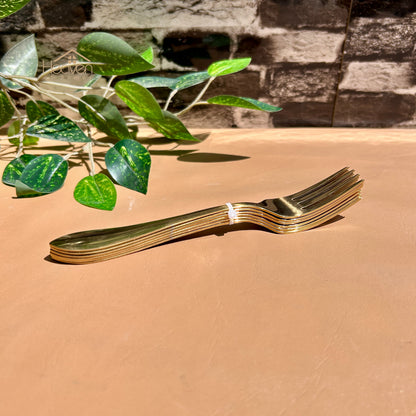 Heaven® Pure Stainless Steel Golden Cutlery Rust-Resistant & Dishwasher Safe Spoons