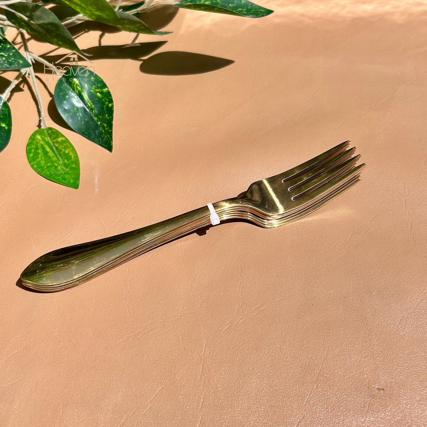 Heaven® Pure Stainless Steel Golden Cutlery Rust-Resistant & Dishwasher Safe Spoons