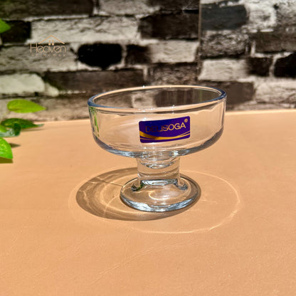 Delisoga® Set of 6 Clear Glass Dessert Bowls – Elegant Serving Bowls for Ice Cream, Pudding & Sweets - BQL031 - Heaven of homes - Sale Pakistan