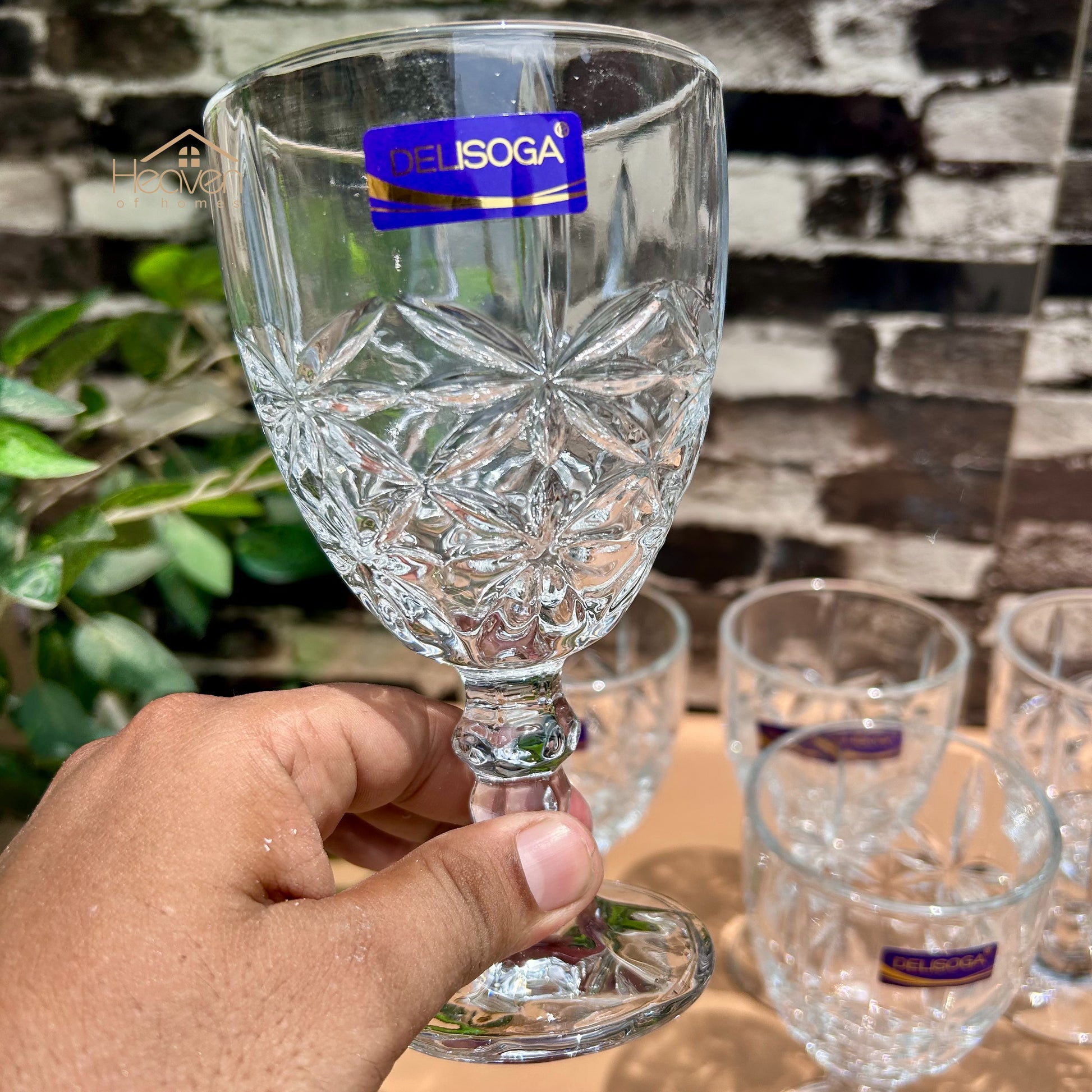 Delisoga® Classic Glasses Set - 6-Pieces Vine Glass | Elegant Collection 340ml - Heaven of homes - Sale Pakistan
