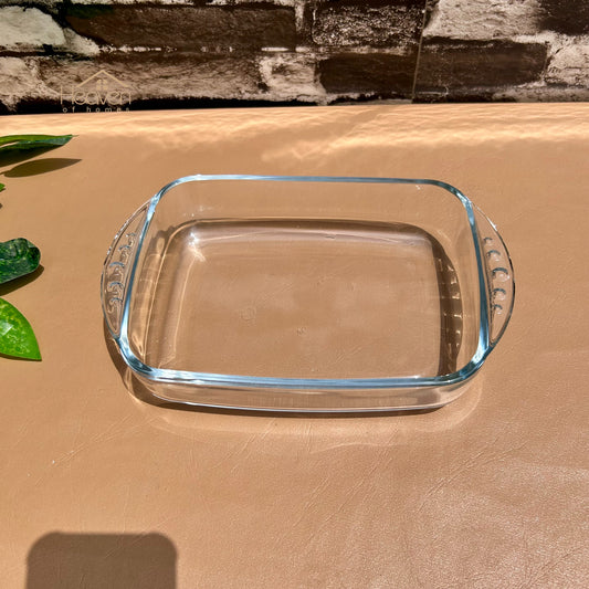 Heaven® Set of 2 Serving Dish – 8 Inch Rectangular Dish | Microwave Safe, Durable & Elegant Tableware for Everyday Use & Parties