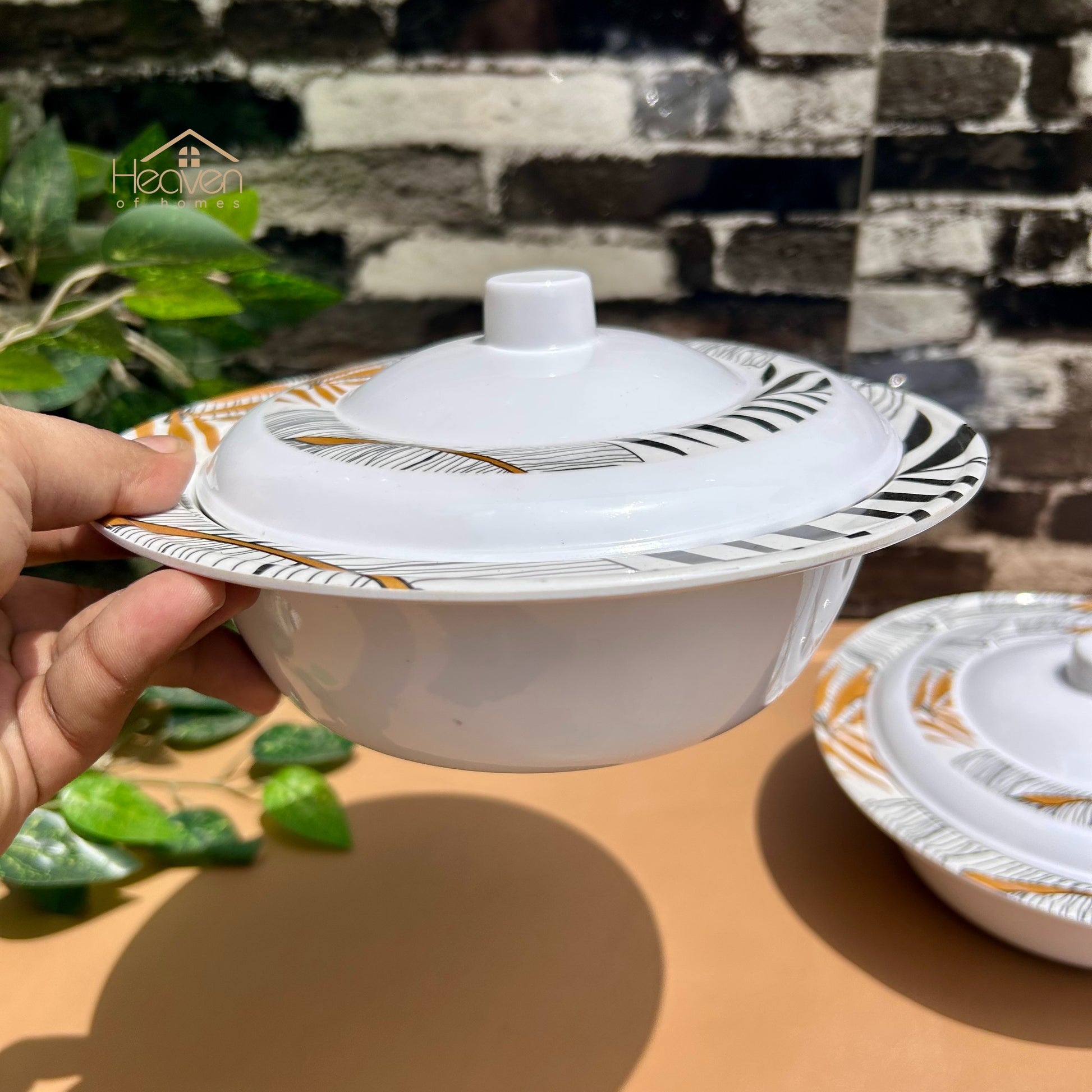 Heaven® Melamine Dinner Bowls and Rice Dishes – Heavyweight, Durable, Stain-Resistant, Double-Glazed Finish - Heaven of homes - Sale Pakistan