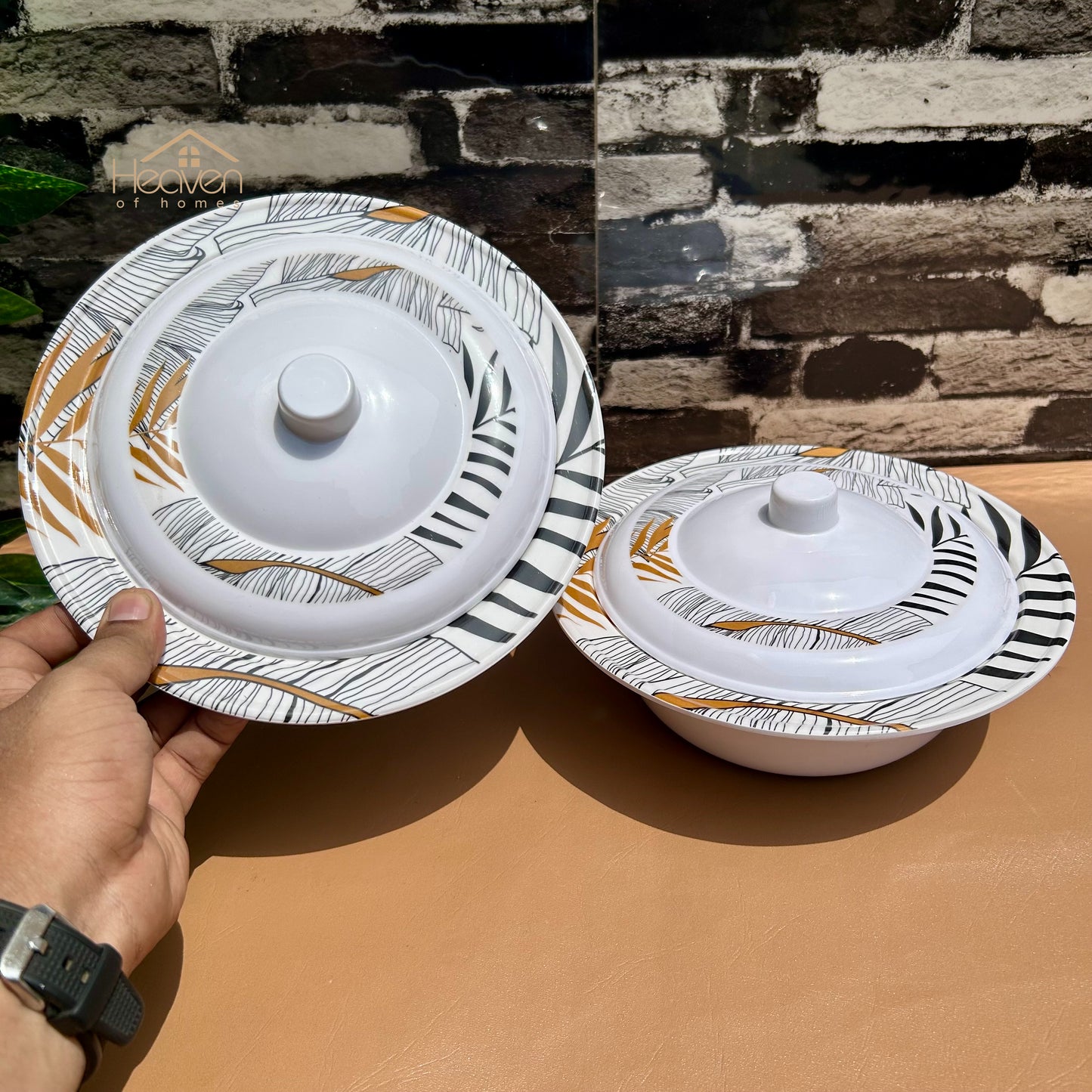 Heaven® Melamine Dinner Bowls and Rice Dishes – Heavyweight, Durable, Stain-Resistant, Double-Glazed Finish - Heaven of homes - Sale Pakistan