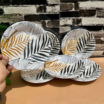 Heaven® Melamine Dinner Plates – Heavyweight, Durable, Stain-Resistant, Double-Glazed Design - Heaven of homes - Sale Pakistan