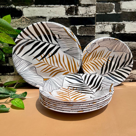 Heaven® Melamine Dinner Plates – Heavyweight, Durable, Stain-Resistant, Double-Glazed Design - Heaven of homes - Sale Pakistan