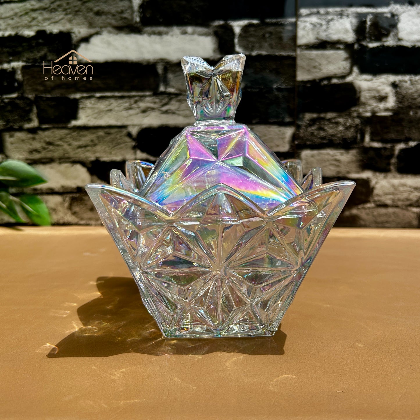 Delisoga® Set of 3 Glass Candy Jar – 1 large & 2 small Chic and Elegant Storage for Sweets & Snacks