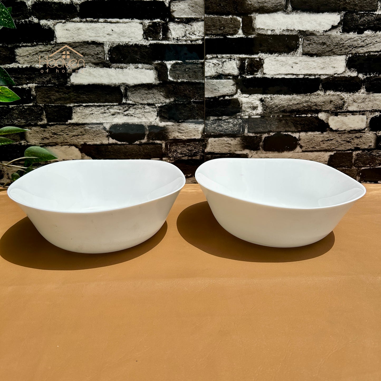 Opal® Set of 2 Marble Bowls | Premium Serving Bowls for Serving 9 Inches