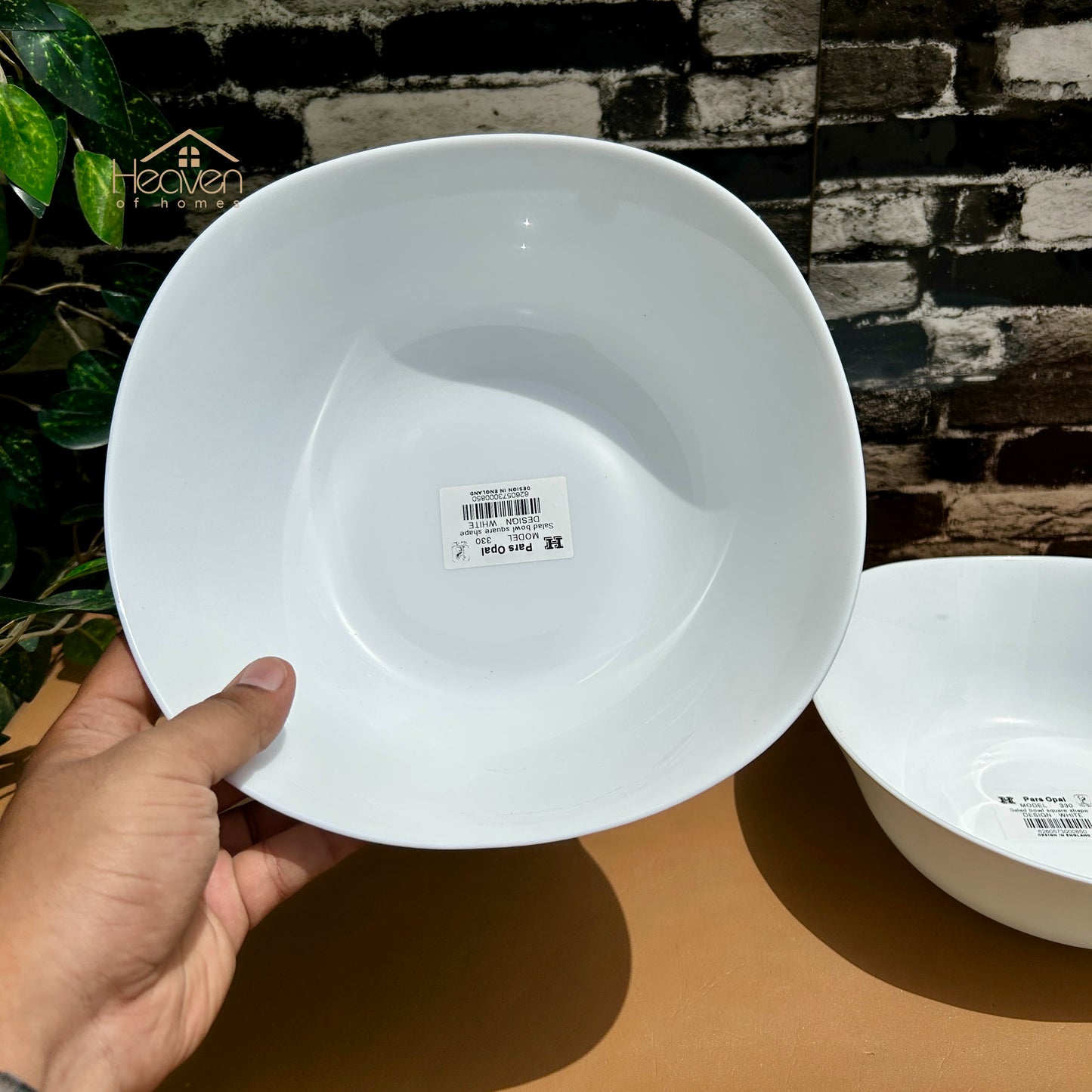 Opal® Set of 2 Marble Bowls | Premium Serving Bowls for Serving 9 Inches
