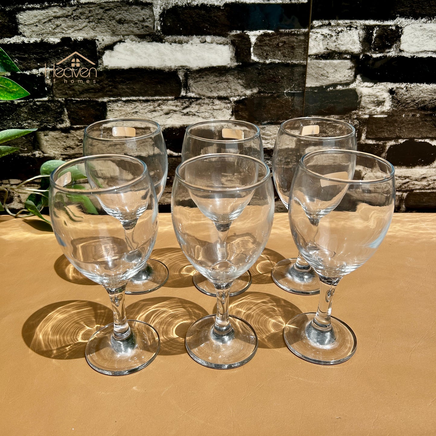Nova® 6-piece Transparent Vine Glass Drinking Glasses – For Home & Dining Imperial 280 ML