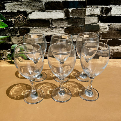 Nova® 6-piece Transparent Vine Glass Drinking Glasses – For Home & Dining Imperial 280 ML