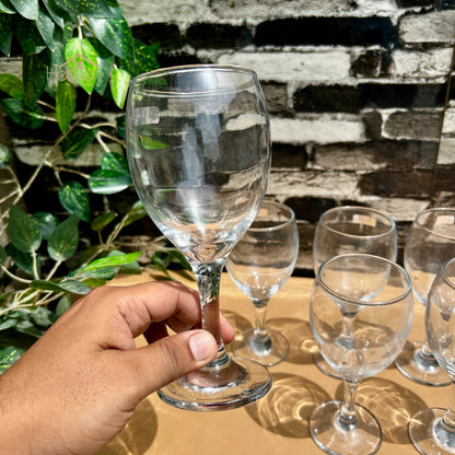 Nova® 6-piece Transparent Vine Glass Drinking Glasses – For Home & Dining Imperial 280 ML