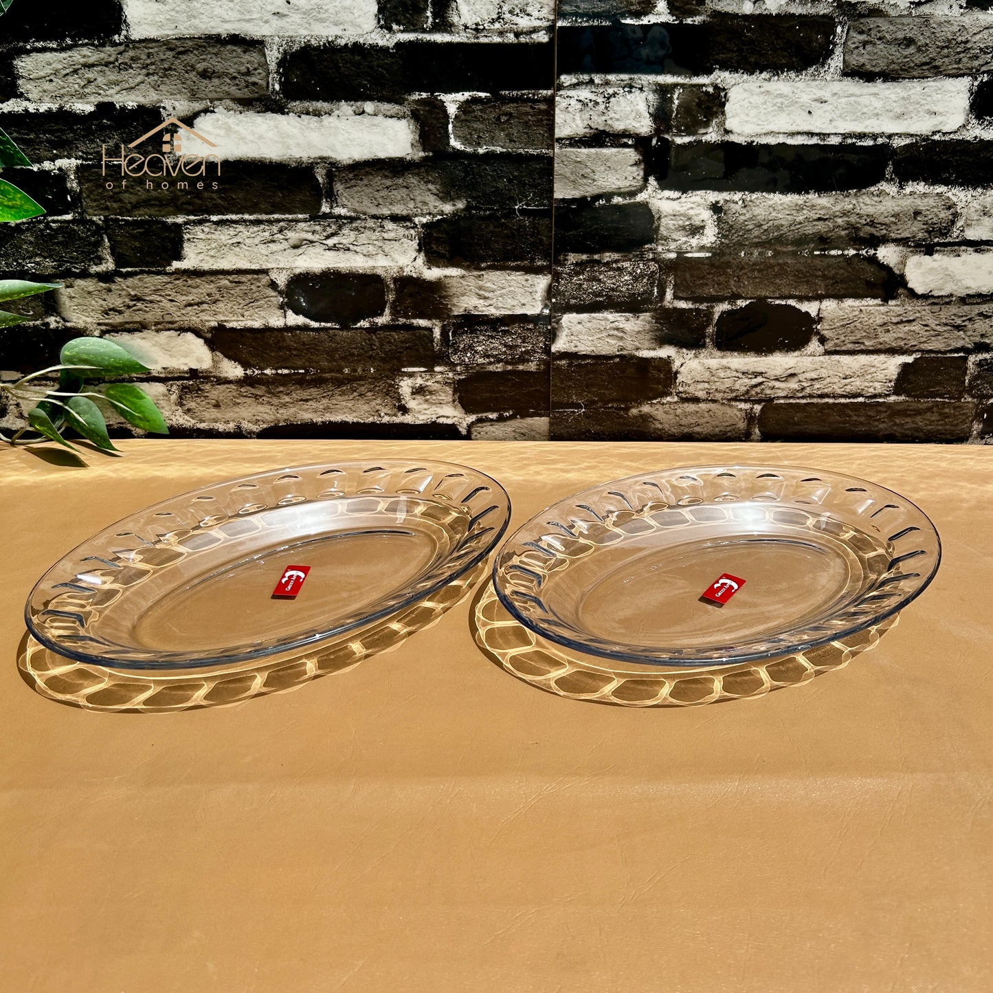 Deli® Set of 2 Clear Glass Rice Dishes | Perfect for Serving Rice 9 Inches