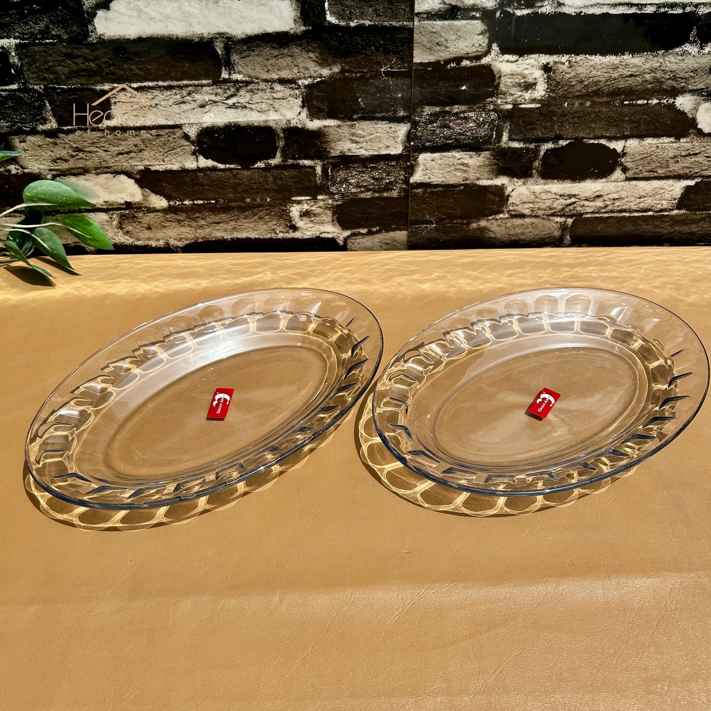Deli® Set of 2 Clear Glass Rice Dishes | Perfect for Serving Rice 9 Inches