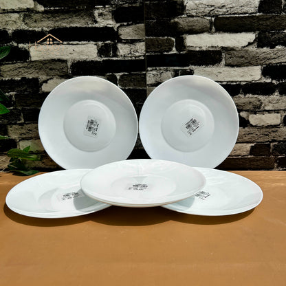 Opal® Set of 6 Round Marble Rice Plates – 9 Inch Dinner Plates