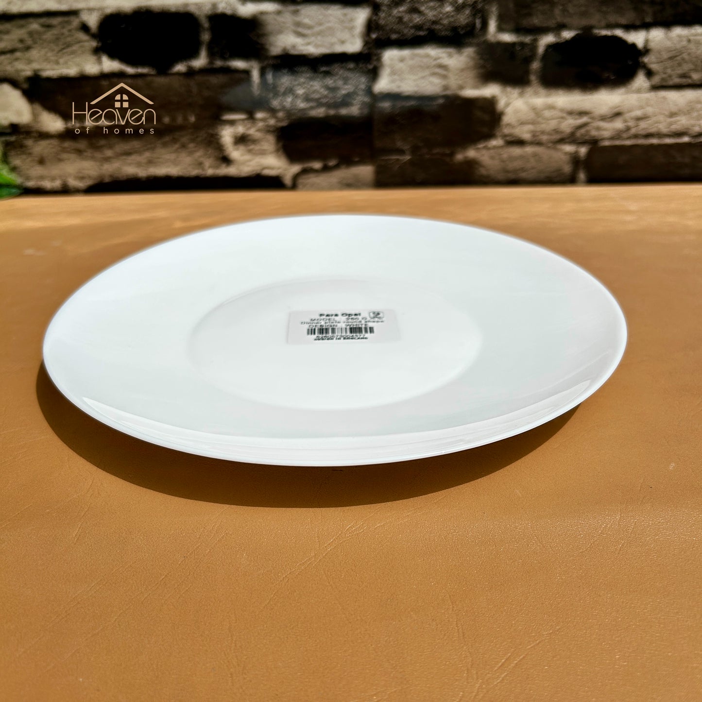 Opal® Set of 6 Round Marble Rice Plates – 9 Inch Dinner Plates