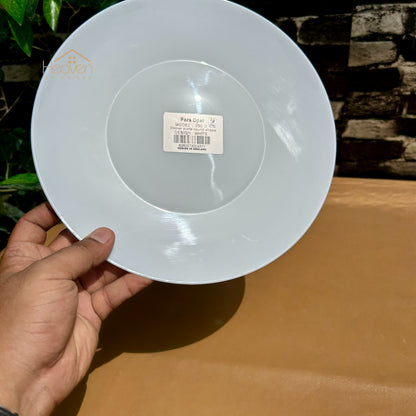 Opal® Set of 6 Round Marble Rice Plates – 9 Inch Dinner Plates