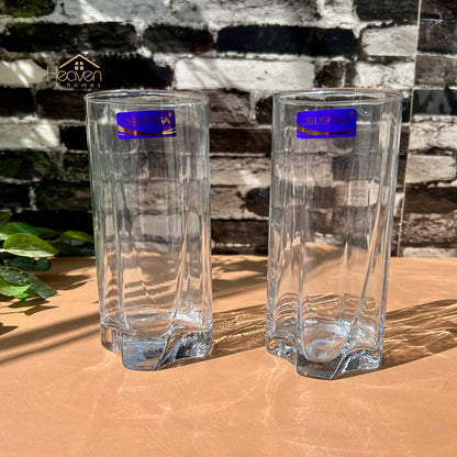 Delisoga® 6-Peice 470 ml Glass Tumblers – Transparent Glasses for Daily Use - JS5156-2