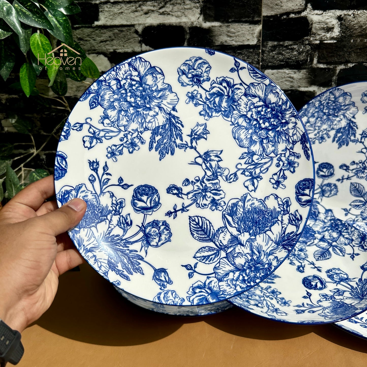Heaven® Floral Blue Porcelain