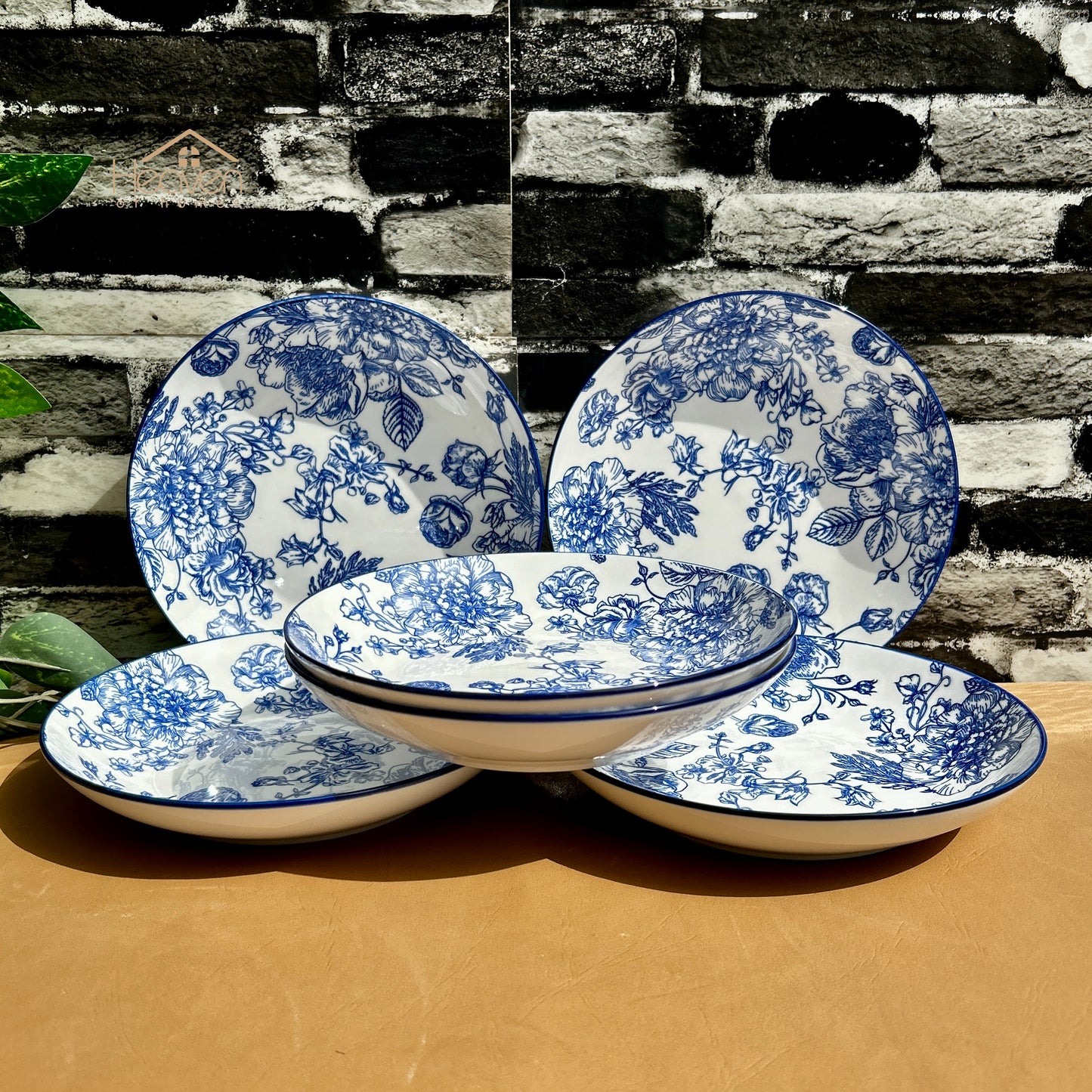 Heaven® Floral Blue Porcelain
