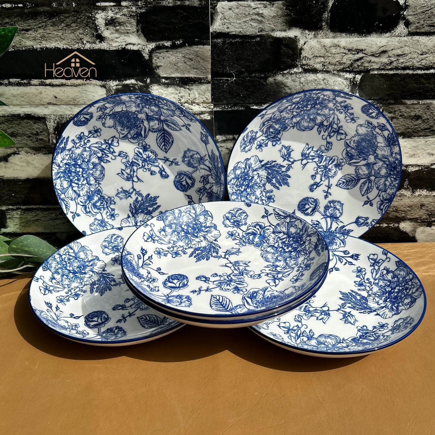 Heaven® Floral Blue Porcelain