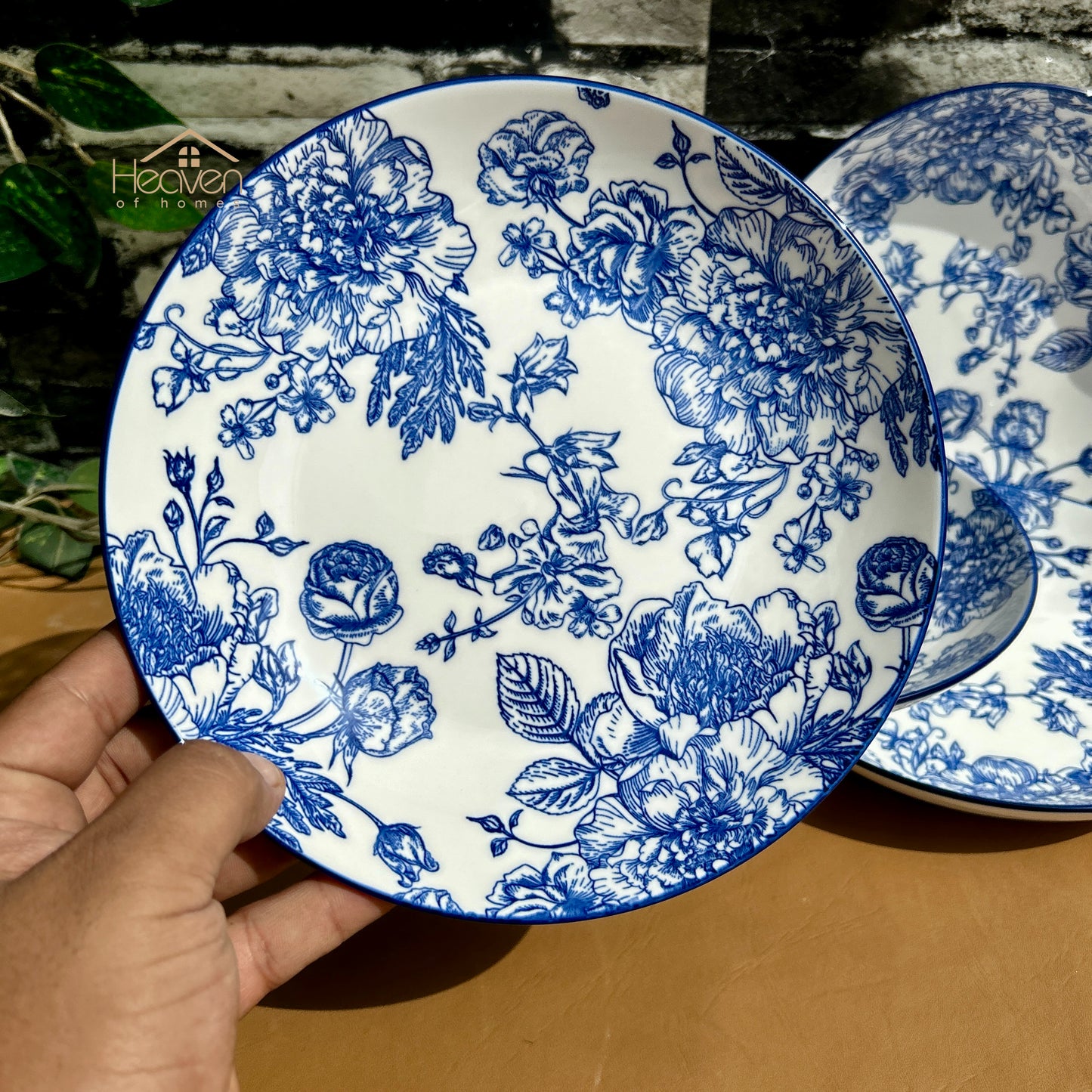 Heaven® Floral Blue Porcelain