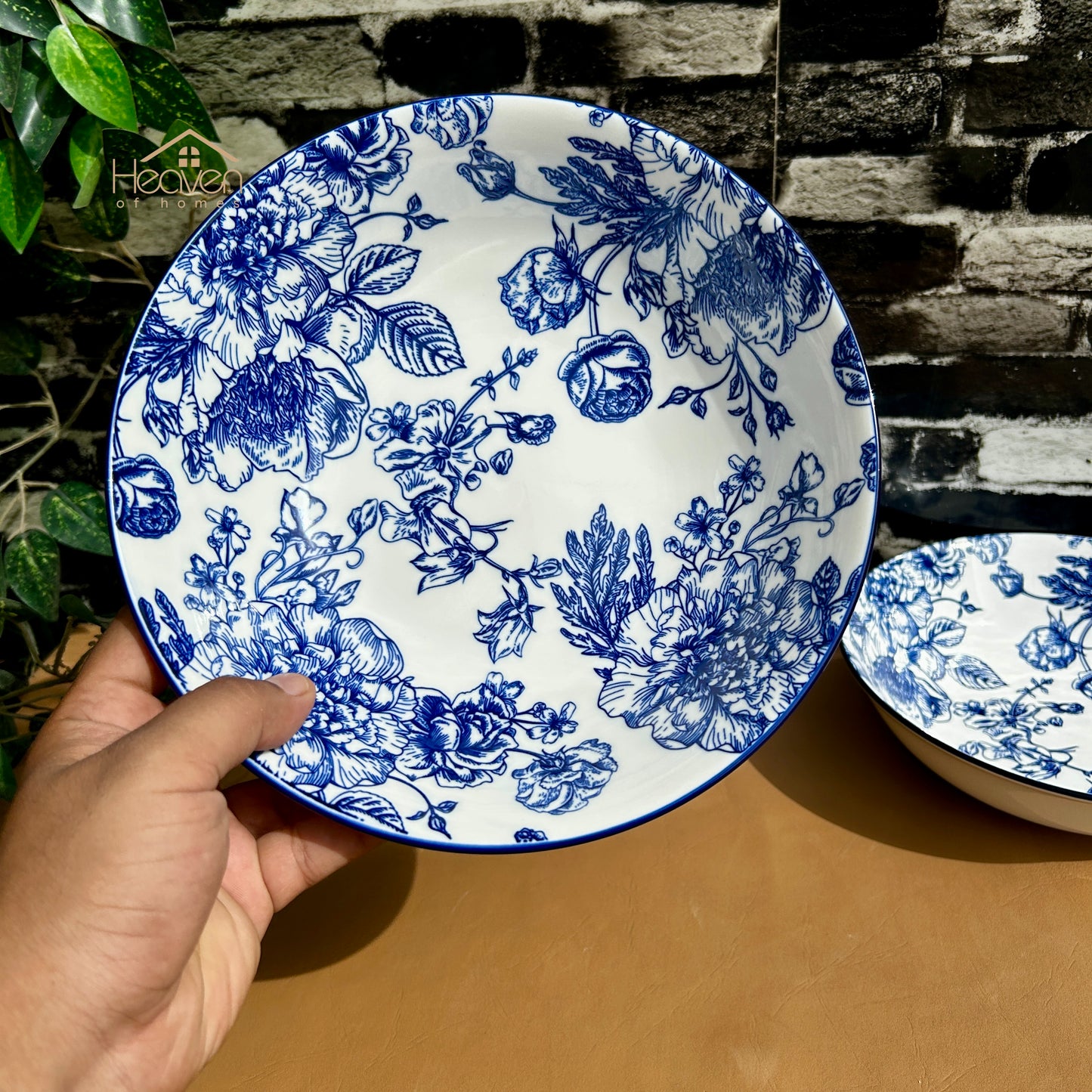 Heaven® Floral Blue Porcelain