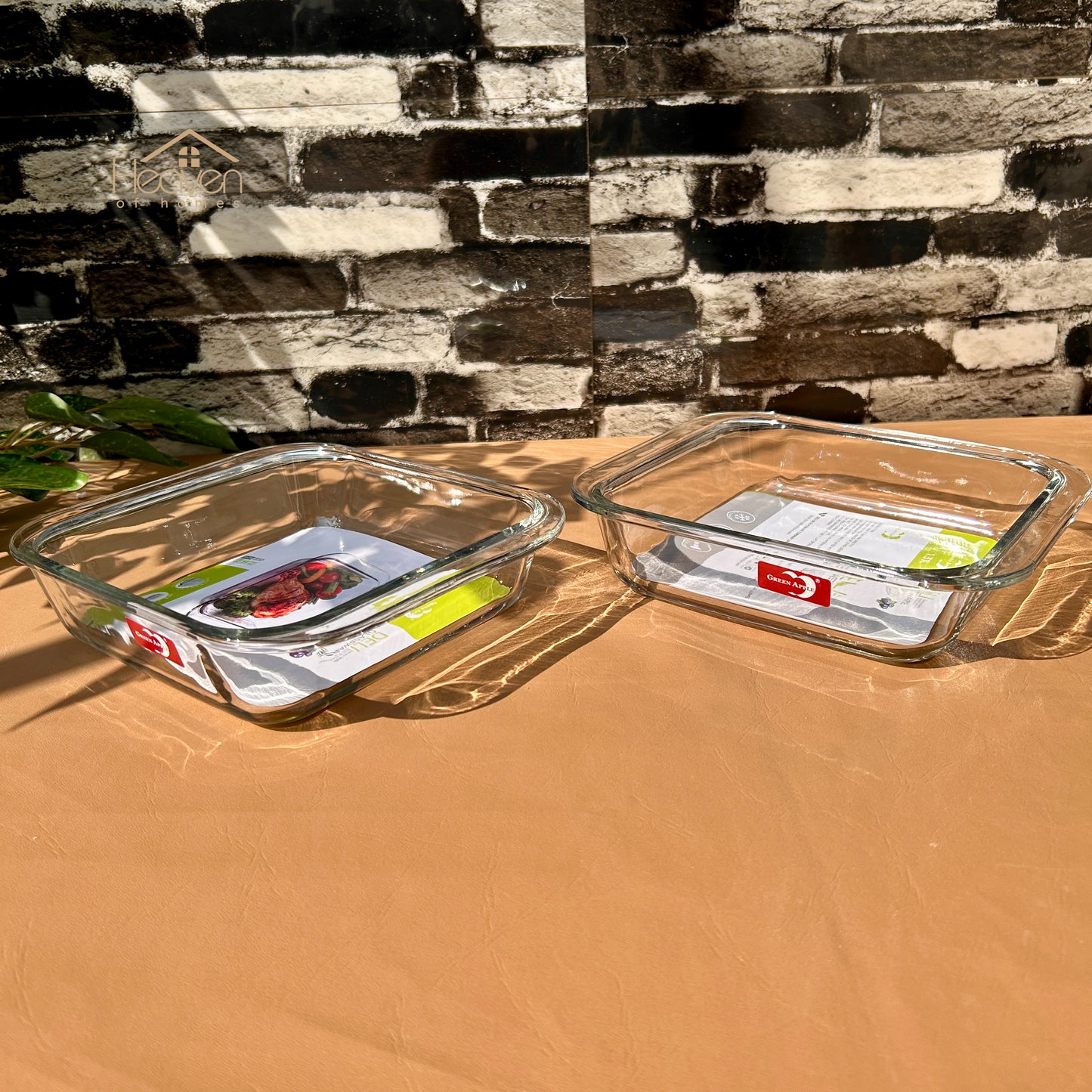 Deli® 2-Piece Clear Glass Dish Set – 1.31 L Multi-Purpose Kitchen & Tableware - P132-8.5