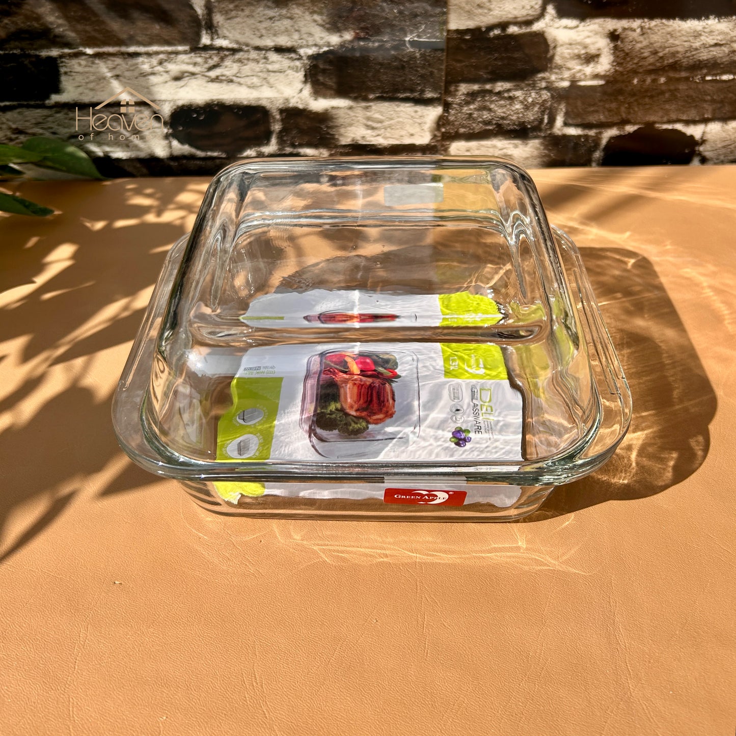 Deli® 2-Piece Clear Glass Dish Set – 1.31 L Multi-Purpose Kitchen & Tableware - P132-8.5