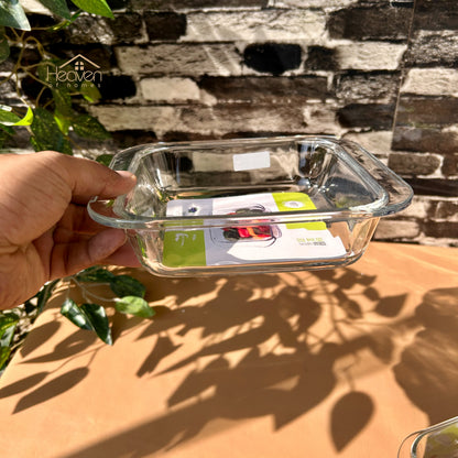 Deli® 2-Piece Clear Glass Dish Set – 910 ml Multi-Purpose Kitchen & Tableware - P132-8