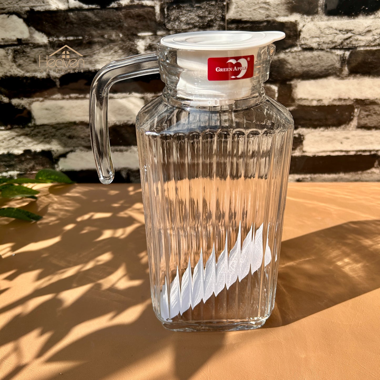 Deli® 1.74 Litre Clear Glass Oil Jug with Lid - Kitchen Storage & Serving Solution