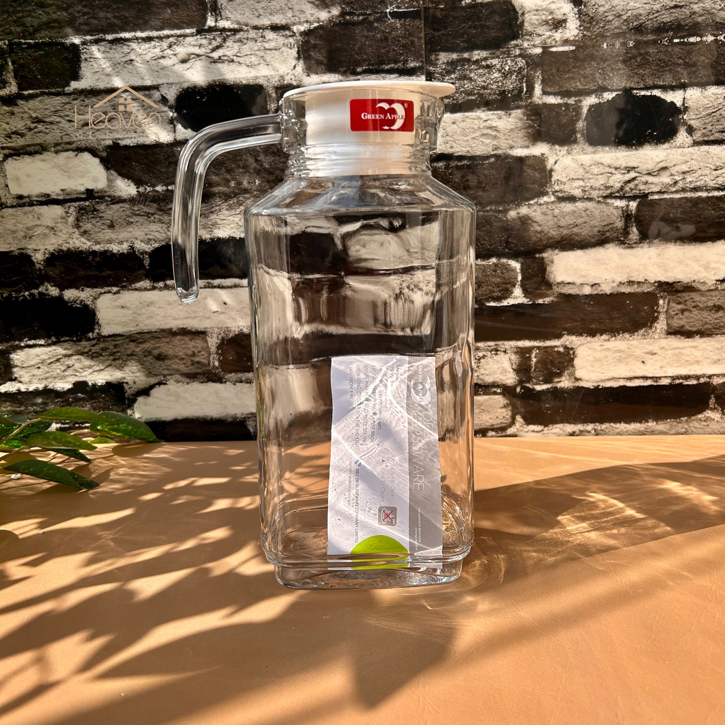 Deli® 1.74 Litre Clear Glass Oil Jug with Lid - Kitchen Storage & Serving Solution