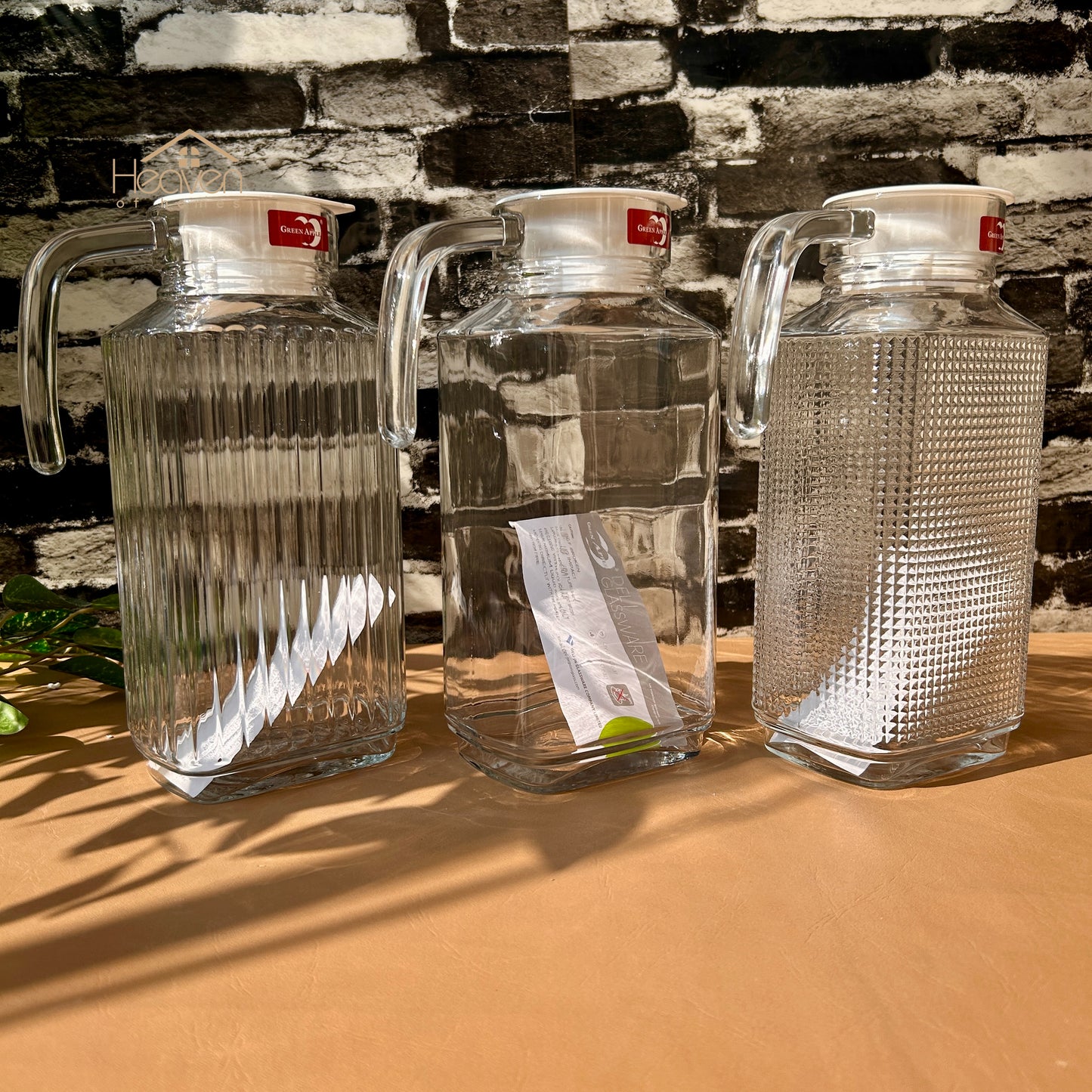 Deli® 1.74 Litre Clear Glass Oil Jug with Lid - Kitchen Storage & Serving Solution