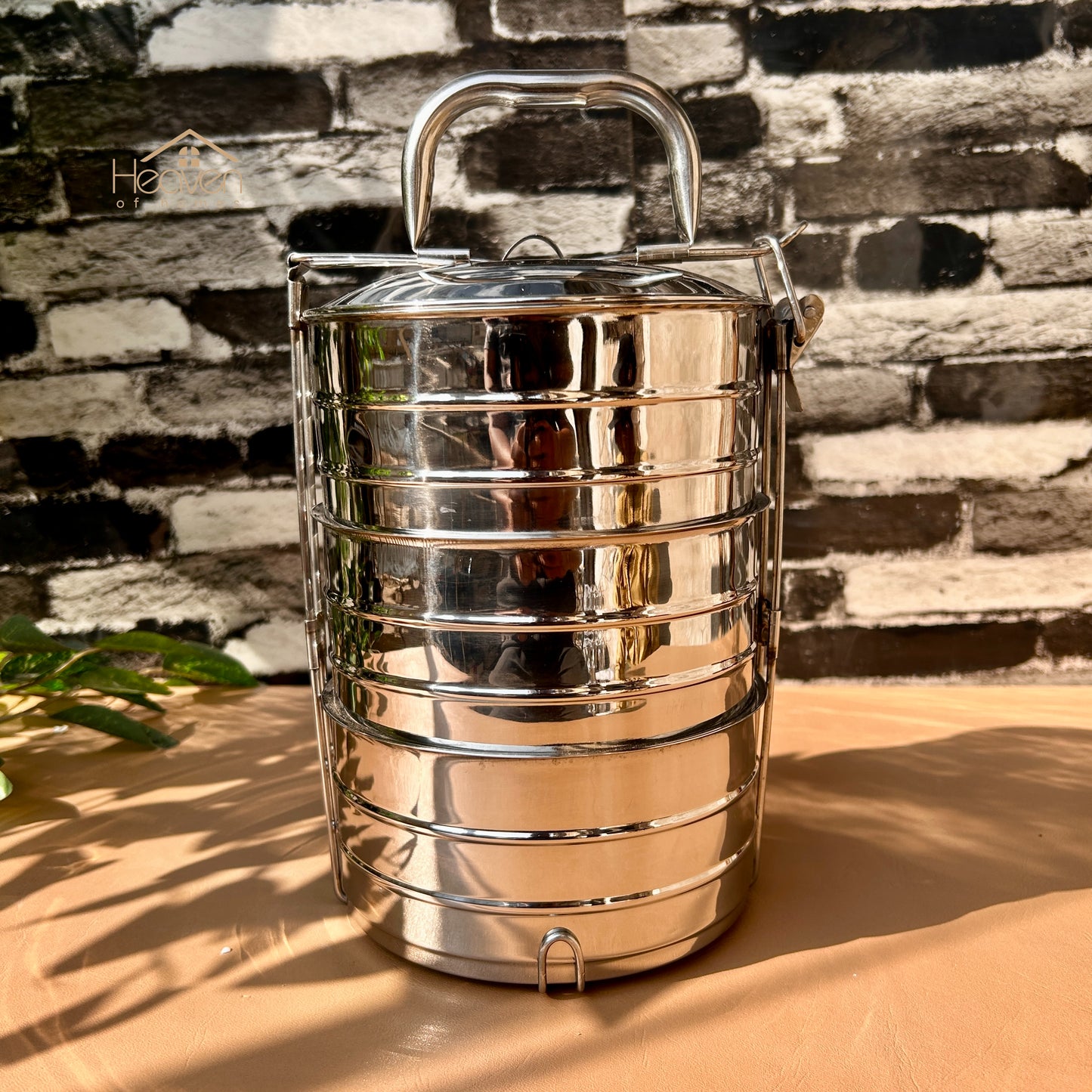 Heaven® Double-Body Stainless Steel Tiffin – Compact, Durable & Easy to Carry and Keeps Food Hot