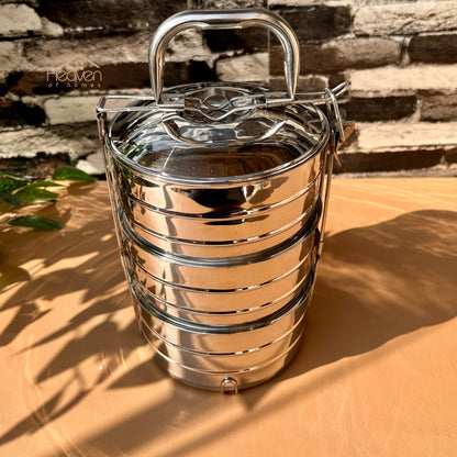 Heaven® Double-Body Stainless Steel Tiffin – Compact, Durable & Easy to Carry and Keeps Food Hot