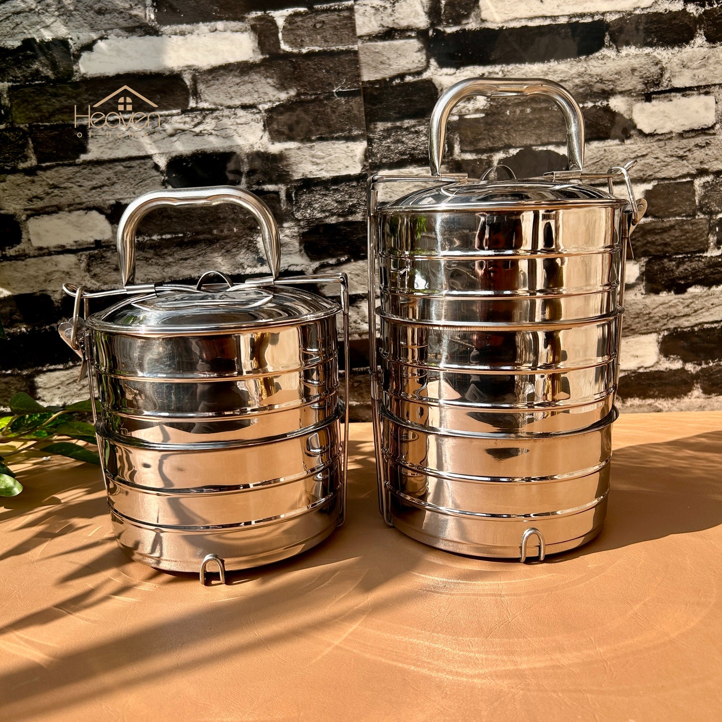 Heaven® Double-Body Stainless Steel Tiffin – Compact, Durable & Easy to Carry and Keeps Food Hot