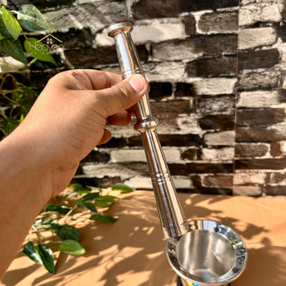 Heaven® Heavy Weight Stainless Steel Imam Dasta Mortar and Pestle – Perfect for Grinding Spices & Herb