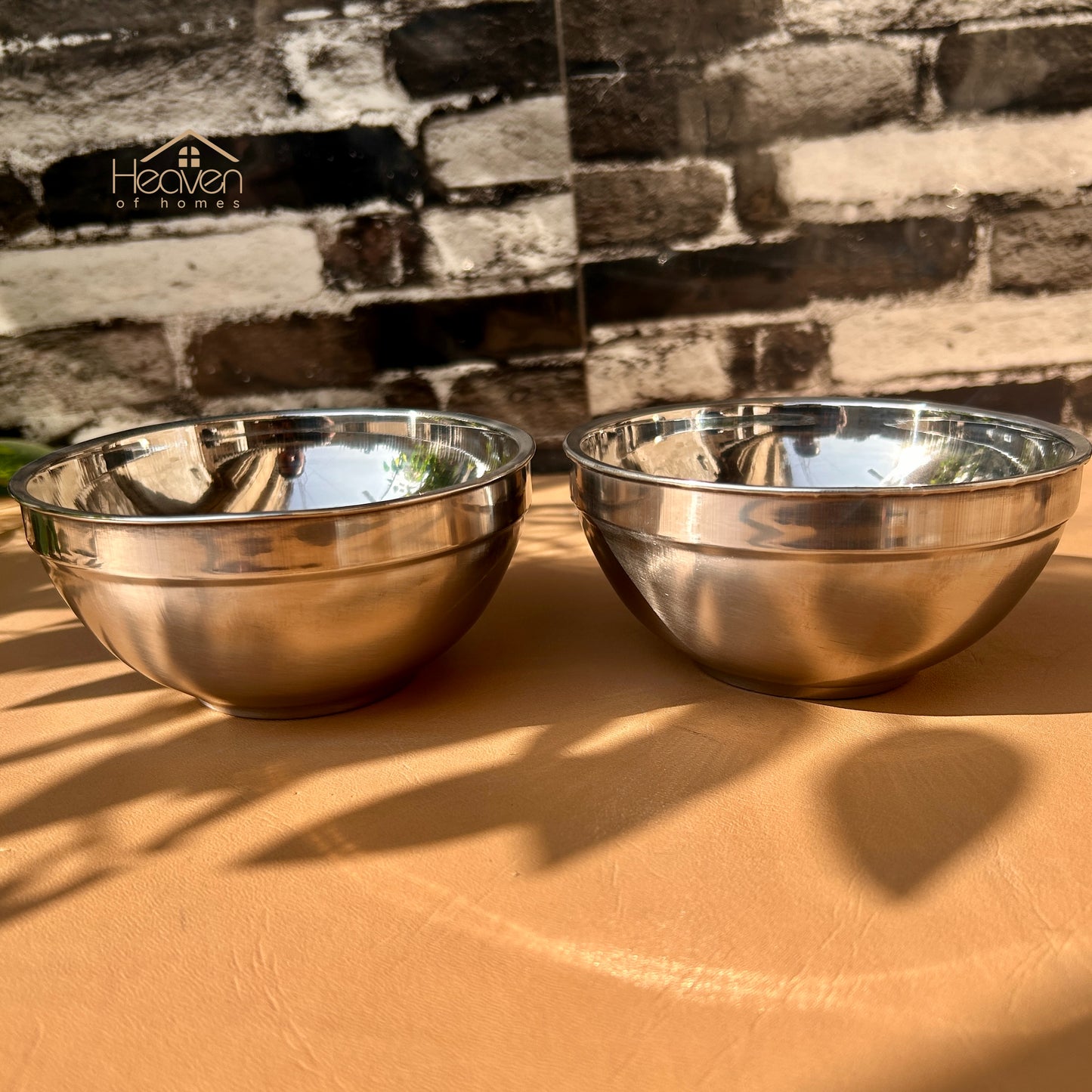 Heaven® Set of 6 Stainless Steel Soup Bowls – 5-Inch Durable Bowls with Double Body